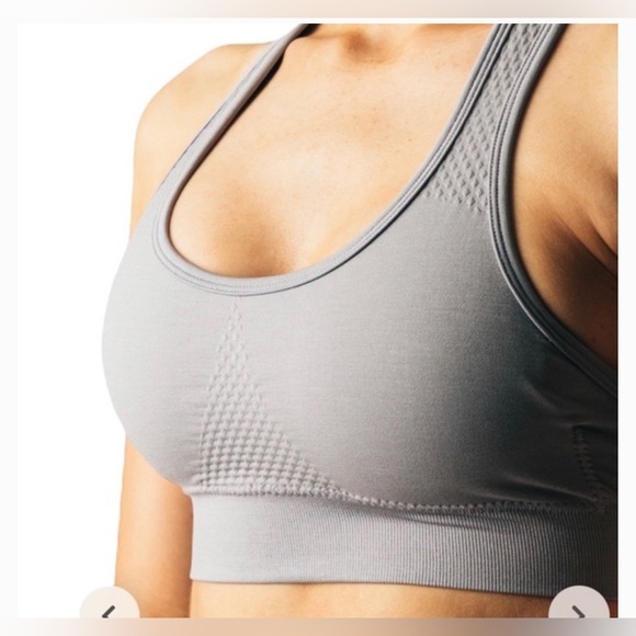 Alphalete Impact Sports Bra Grey Size XXL NWT GYM WORKOUT ATHLEISURE - Picture 1 of 7